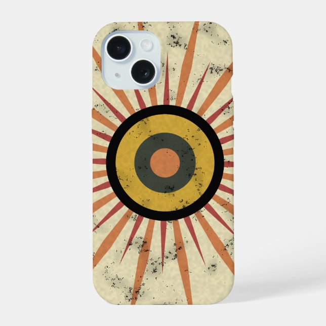 Design Retro Boho de Explosão Solar (Verso)