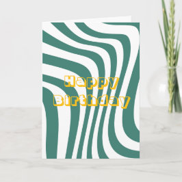 Design retrô, Cartão de Feliz Aniversário
