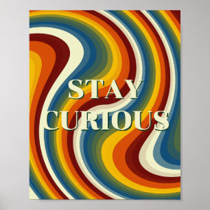 Design retrô, Poster Fique Curioso