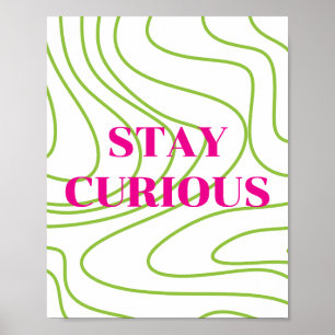 Design retrô, Poster Fique Curioso 