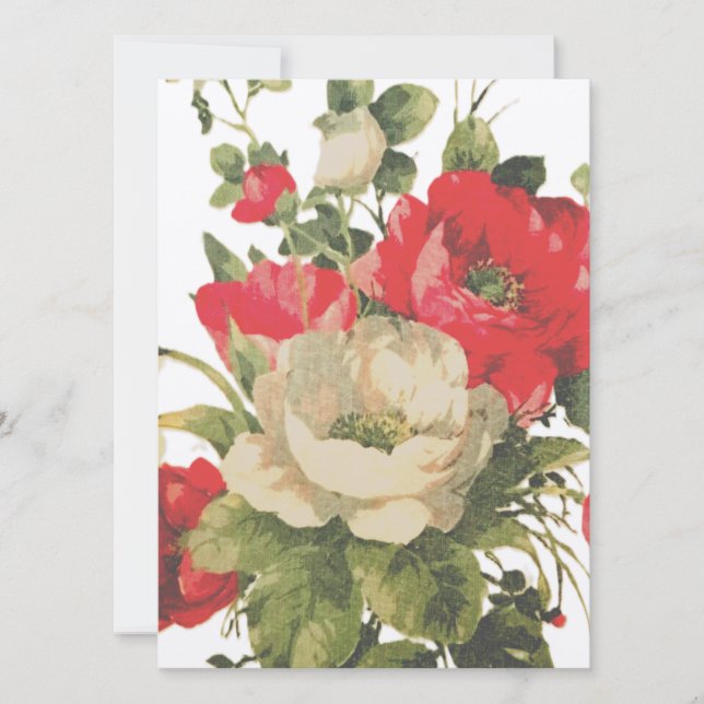 Design ROSA DE ESTILO DE DE CARTONAGEM DE CONVITE  (Frente)