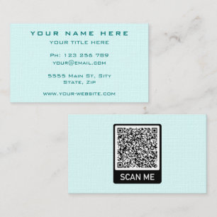 Design seu próprio Cartão de visita com código QR