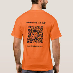 Design seu próprio código QR e SMS - Camisa comerc