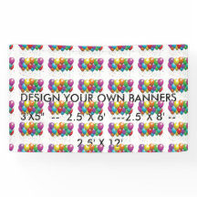 Design seus próprios banners para empresas, festas