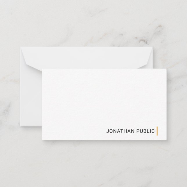 Design simples e elegante Modelo personalizado (Frente)