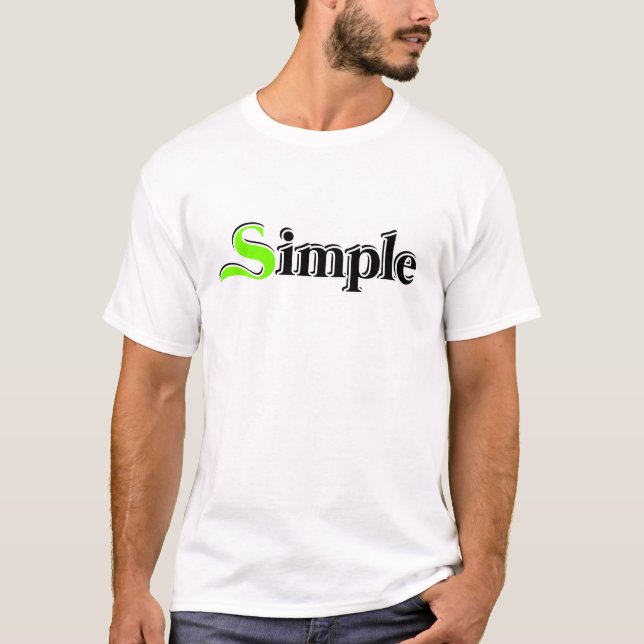 Design simples em uma camisa branca (Frente)