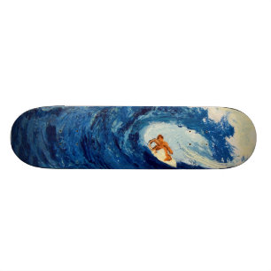 Design surfando da plataforma do skate do surfista
