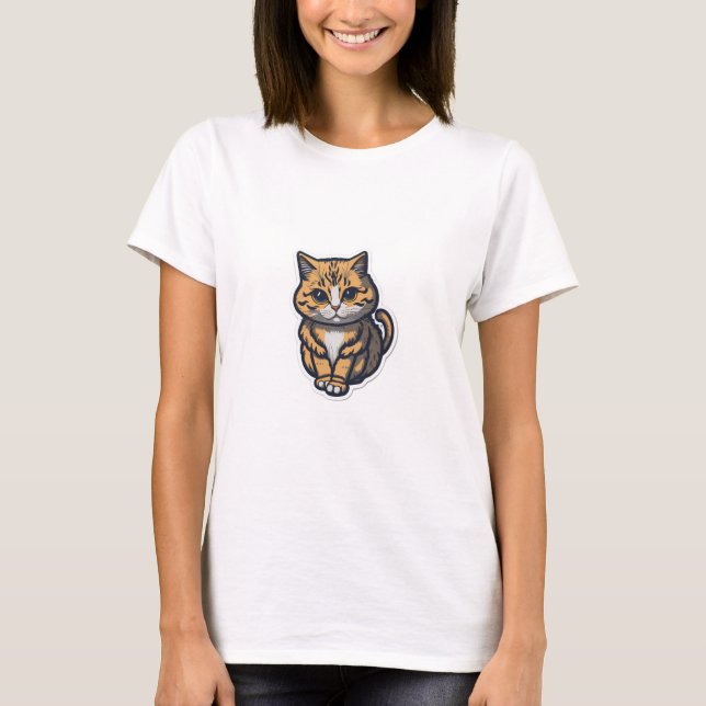 Design T-Shirt de Gatos (Frente)