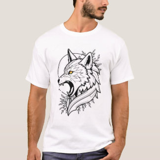 Design T-Shirt Impressionante do Lobo