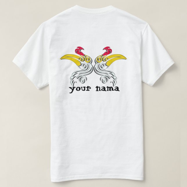  Design T-Shirt Kalimantan batik da Indonésia (Verso do Design)