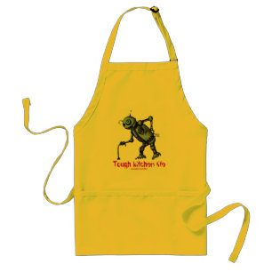 Design velho legal engraçado do avental do robô 