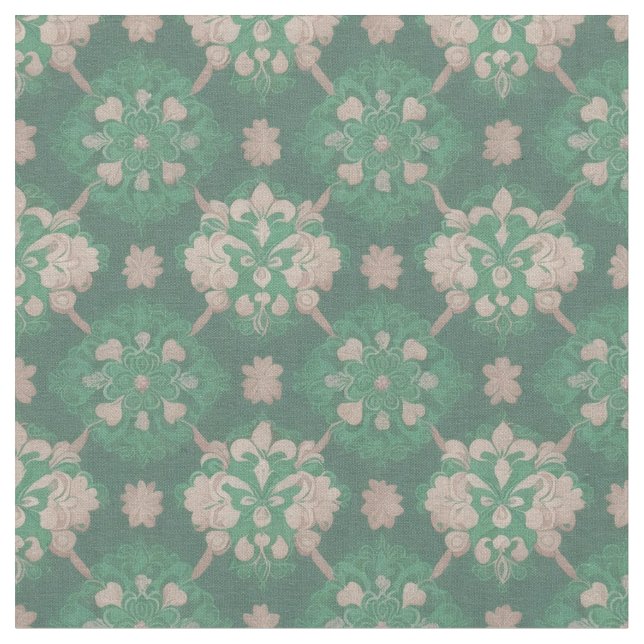 Design Verde-Vitoriano e Tecido do Marfim (Detalhe)