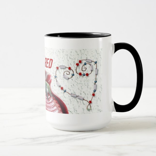 Design vermelho #222 da caneca do clube (Direita)