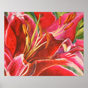 Design vermelho original do impressão das canvas