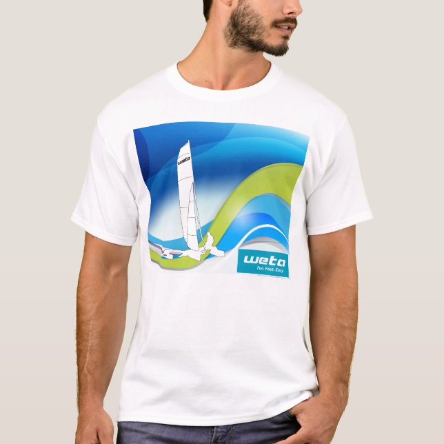 Design Weta Trimaran sobre T-shirt de manga curta (Frente)