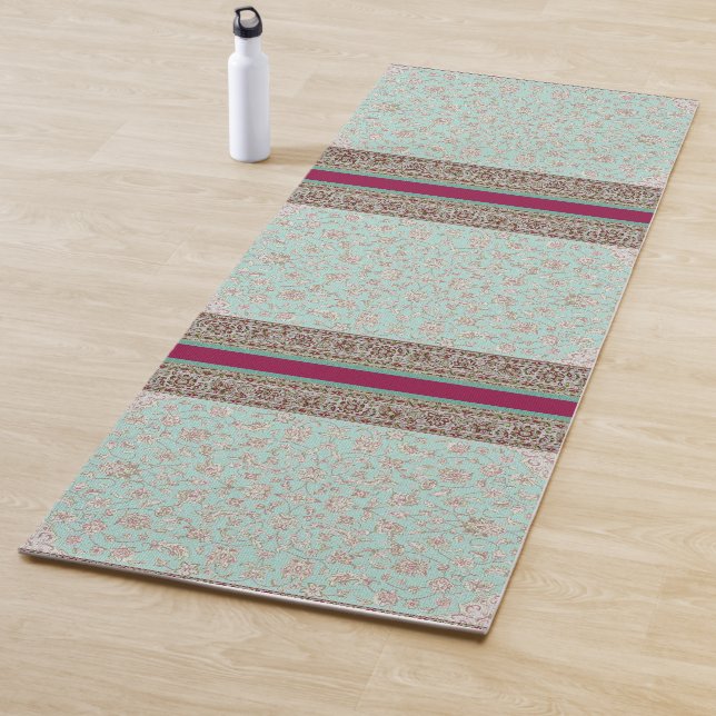 Design Yoga Mat de tapete indiano floral (In Situ)