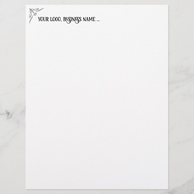 design your own letterhead template (Frente)