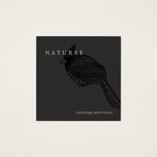 Designer Criativo de Aves Cardinais Elegante (Frente)