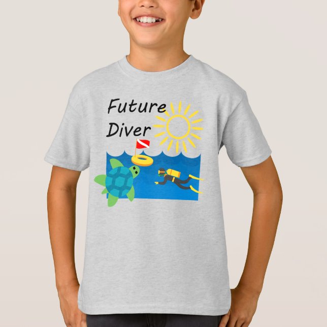 Designer do Futuro Mergulhador - Camisa Básica par (Frente)