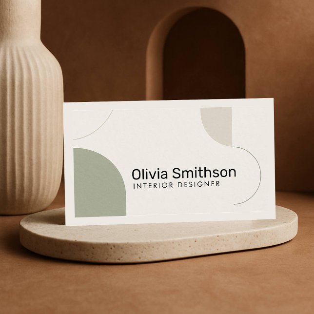 Designer Verde Mínimo Geométrico Moderno (Criador carregado)