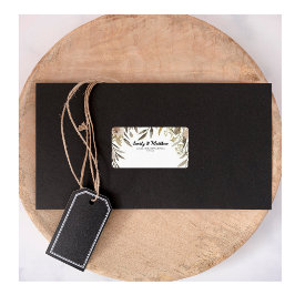 Designer Watercolor Flowers Devolver Etiquetas de