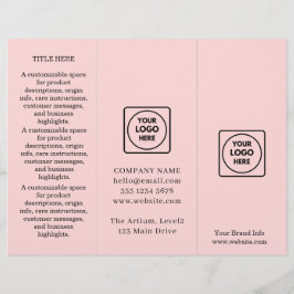 Designo Rosa Bege Branco | Moderno Profissional 
