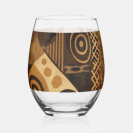 Designs da África Yoruba em tons de terra