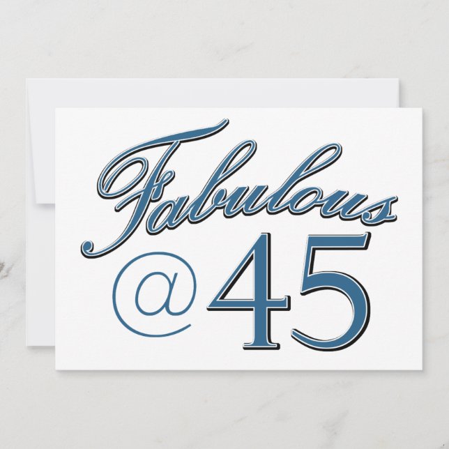 designs de aniversário de 45 anos (Frente)