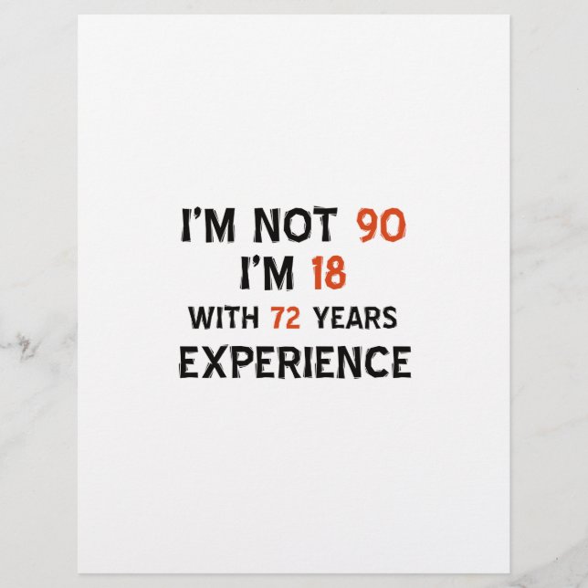 designs de aniversário legal 90 (Frente)