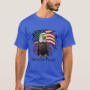 Designs de Camisas de T-shirt Patriot Bald Eagle