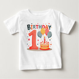 Designs de camiseta para o aniversário de um ano