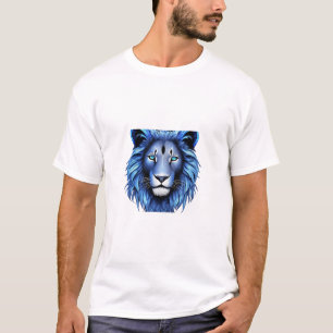 Designs de camisetas de leão geométrico majestosos