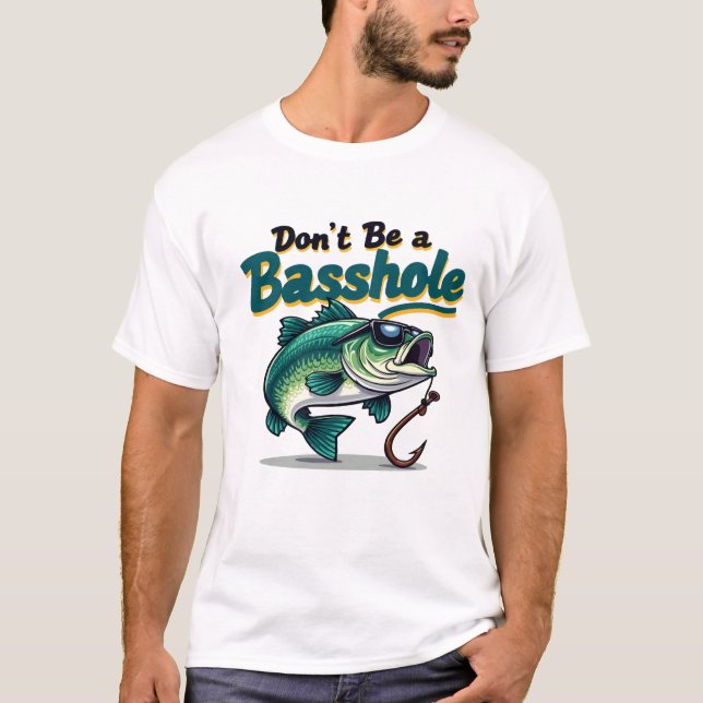 Designs de camisetas de pesca de latão (Frente)