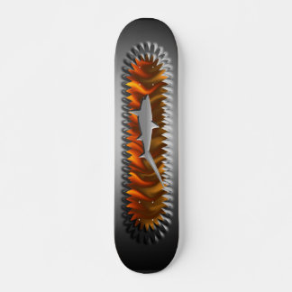Designs de skate de tubarão metálico