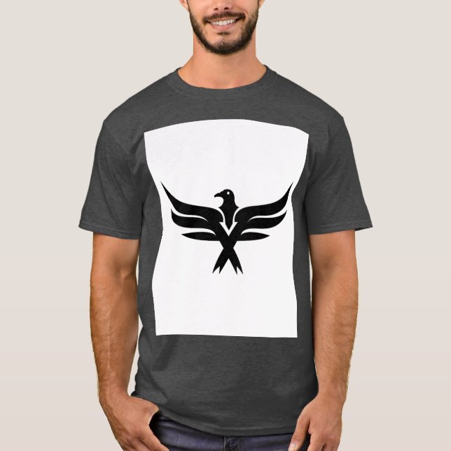 Designs de T-Shirt com Ícone Trident - Negrito e E (Frente)