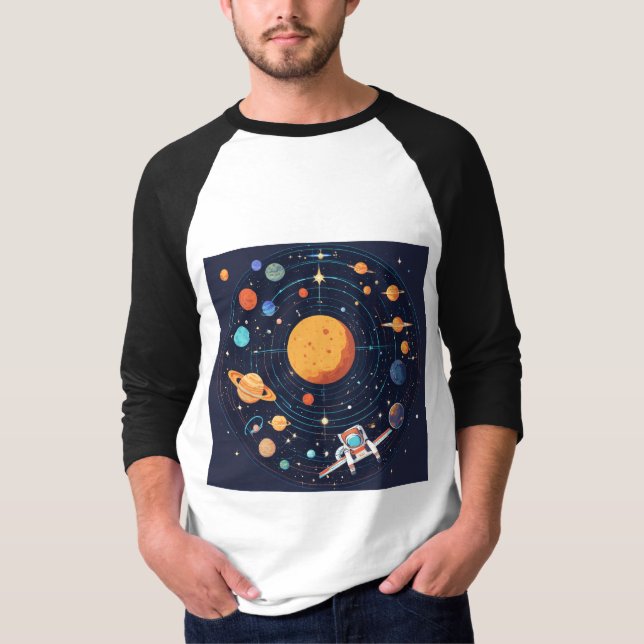 Designs de T-Shirt Inspirados na Gravidade (Frente)