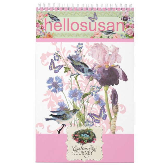 designs hellosusan Calendário de 12 Meses 2026 (Verso)