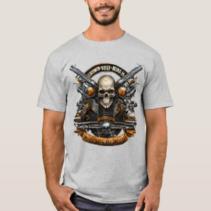 Designs Murais T-Shirt Rock & Roll Skull - Liberar