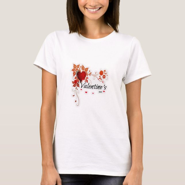 Designs Românticos de Camisetas de Casal Feliz. (Frente)