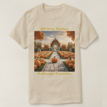 Desligado Professor Halloween Pumpkins T-Shirt