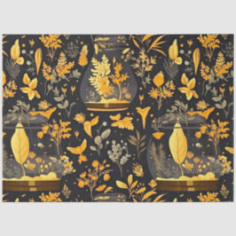 Desligamento de Papel Tecido Dourado Plantas Terrá