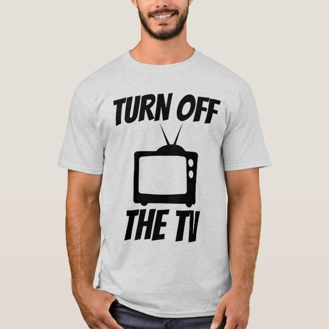 DESLIGAR T-SHIRTS DE TELEVISÃO DE TV (Frente)