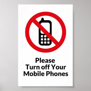 Desligue por favor o poster dos telemóveis