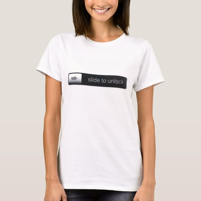 Deslize para destravar o t-shirt (Frente)