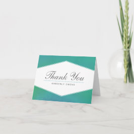 Deslumbrante | Agradecimento em Aquarela Verde Tur