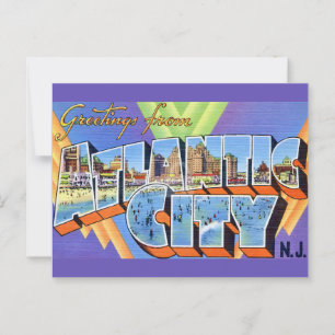 Deslumbrante cartão postal de Atlantic City
