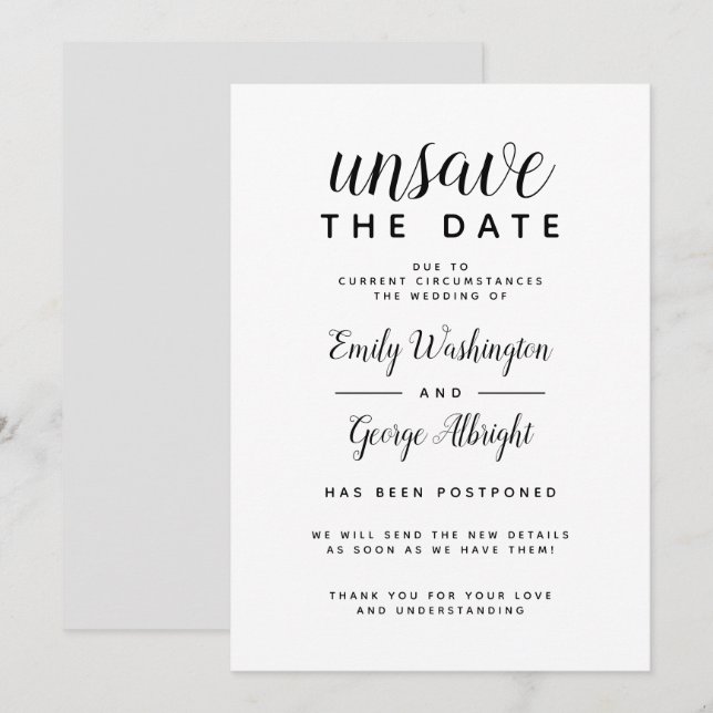 Desmarcar Data Formal Nova Data de Anúncio (Frente/Verso)