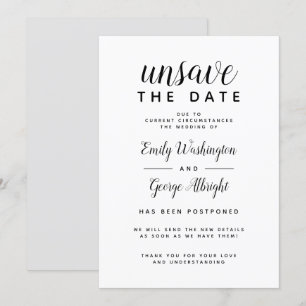 Desmarcar Data Formal Nova Data de Anúncio