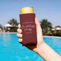 Despedida de Solteira Burgundy Personalizada Chic