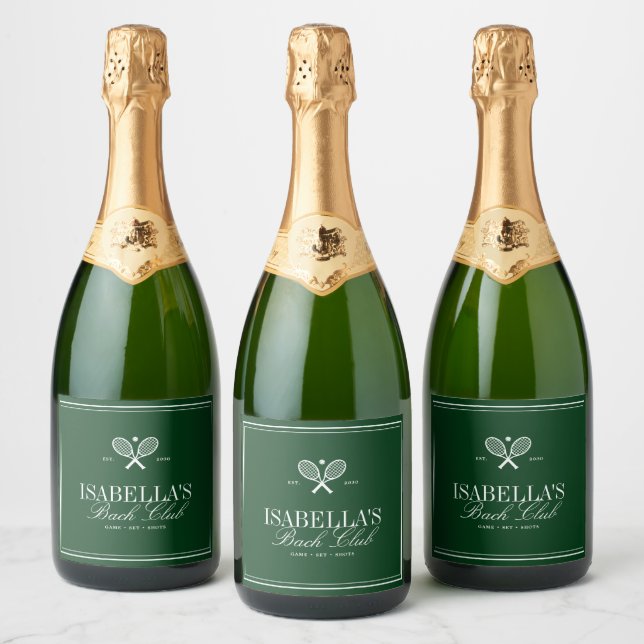 Despedida de Solteira Vintage Elegante Verde Count (Garrafas)